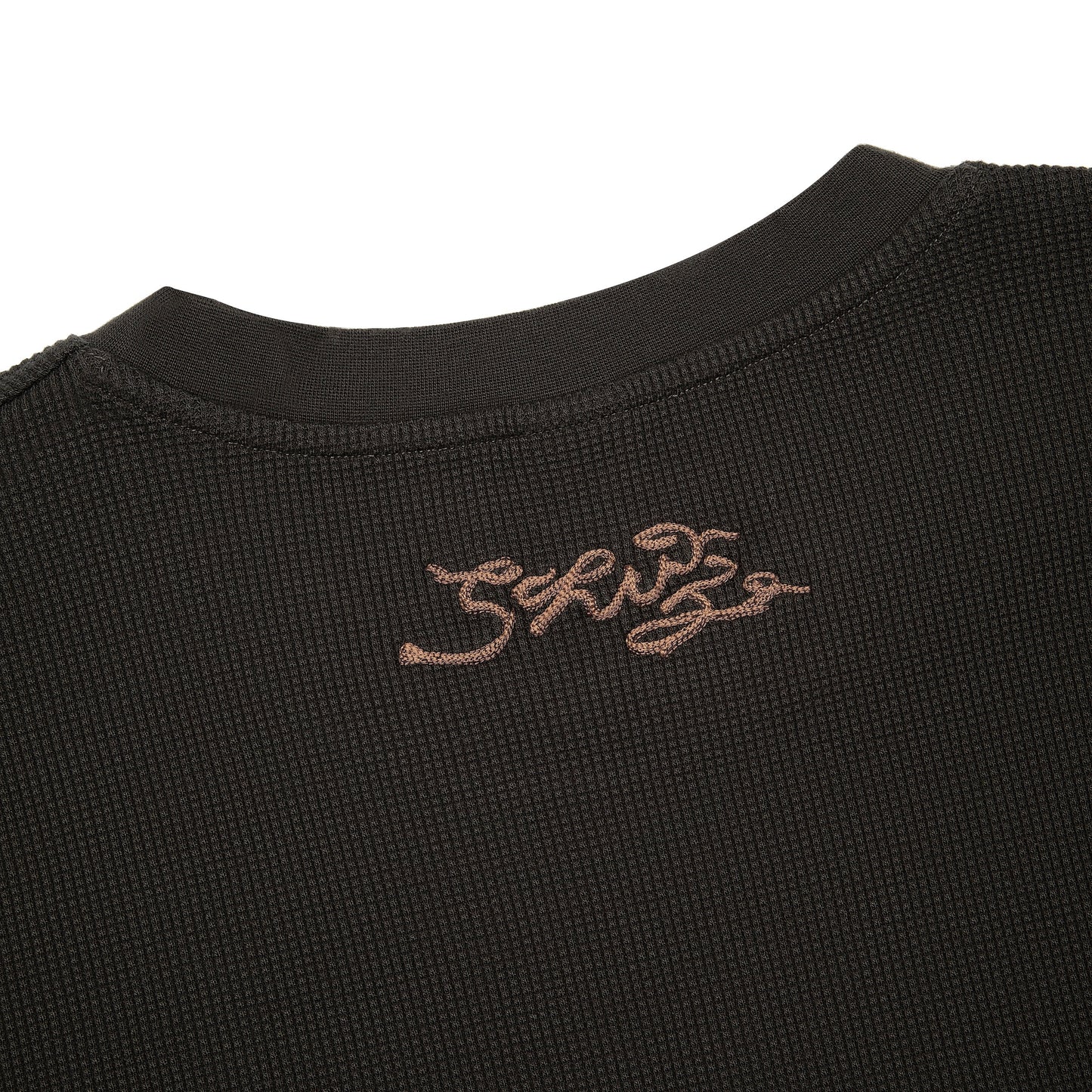 "NYC to RIO" waffle Longsleeve dark forest green