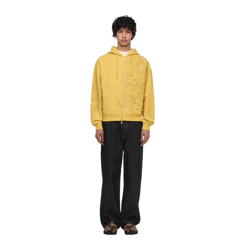 "lotus v2" Zip Up yellow