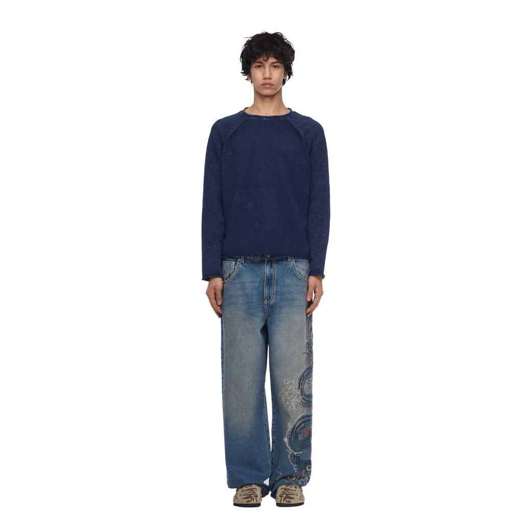 "lotus v2" Knit blue