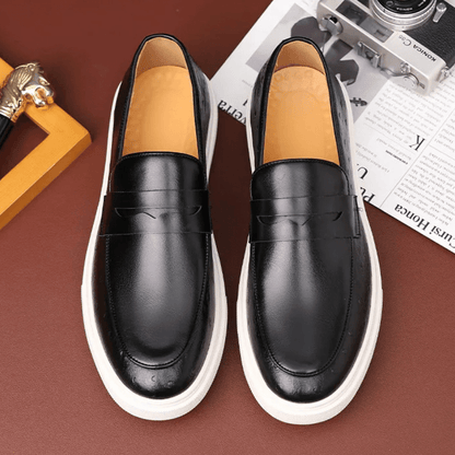 Leather Moccasin Slip-On for Men by Valerion