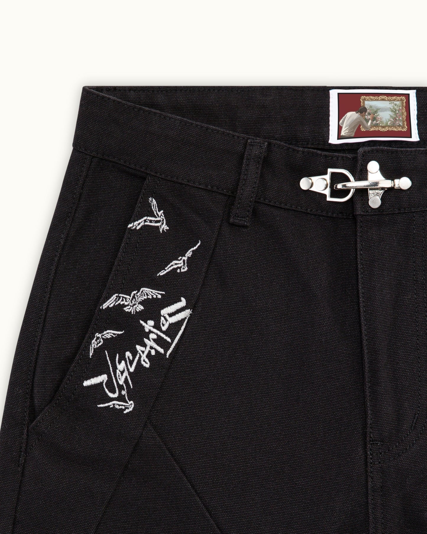 Black Crescent Pants