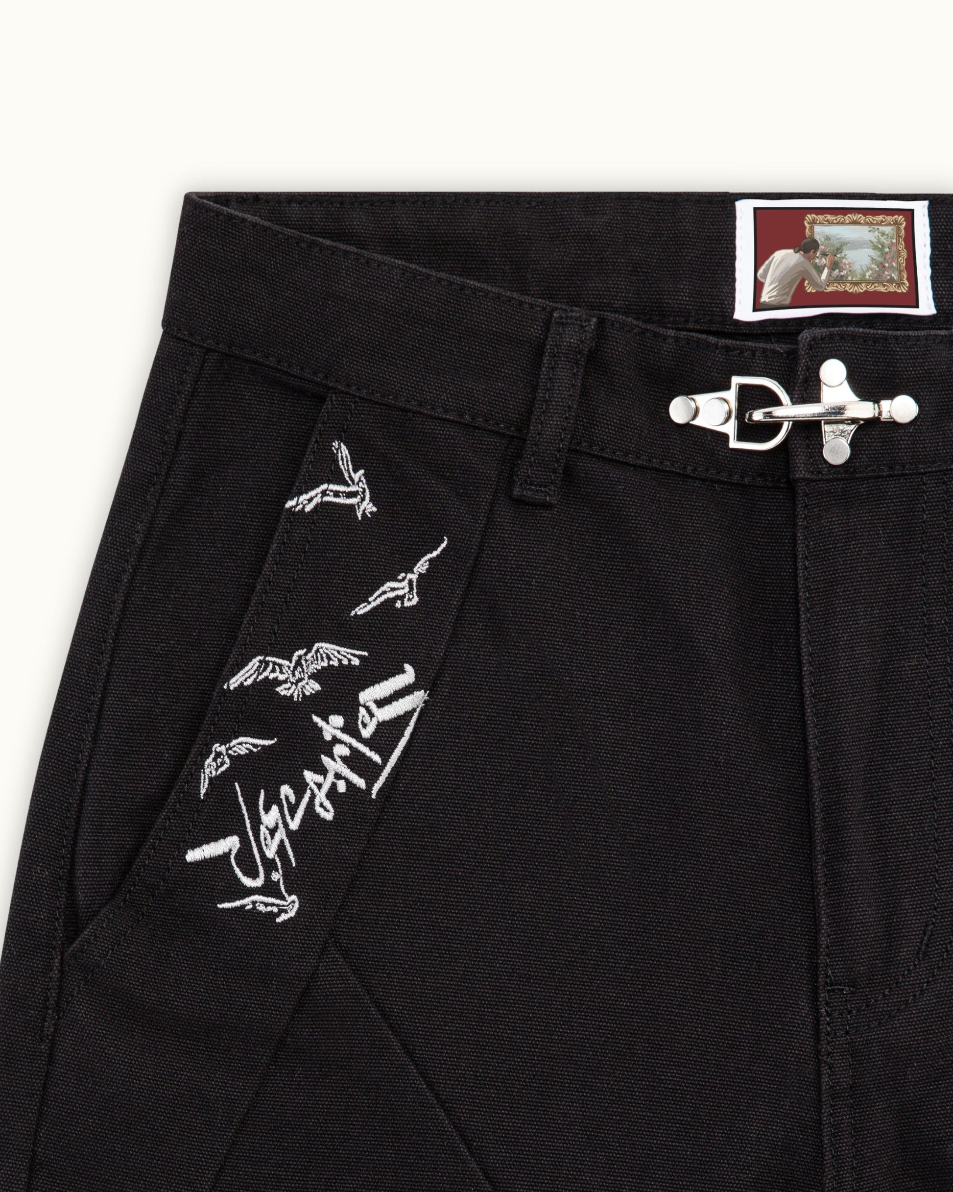 Black Crescent Pants
