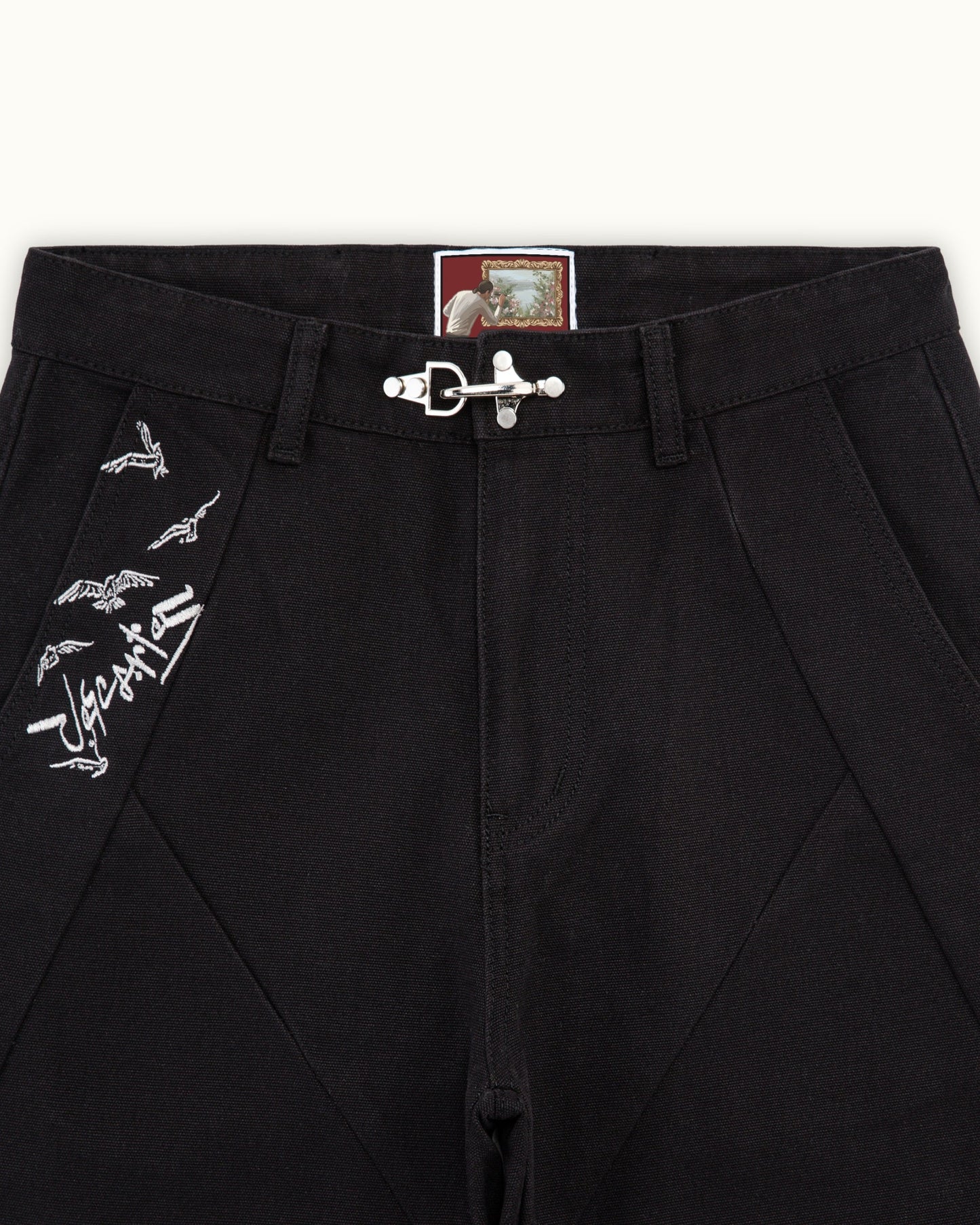 Black Crescent Pants