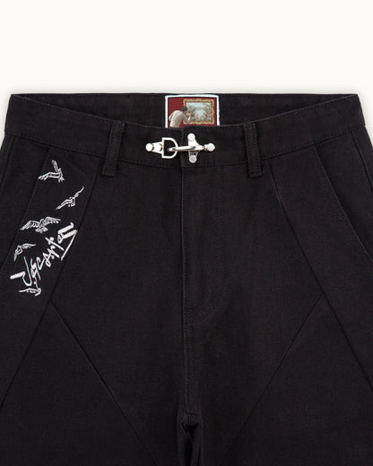 Black Crescent Pants