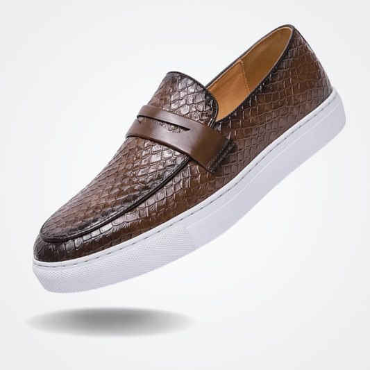 Leather Moccasin Slip On for Men Toulon Valerion