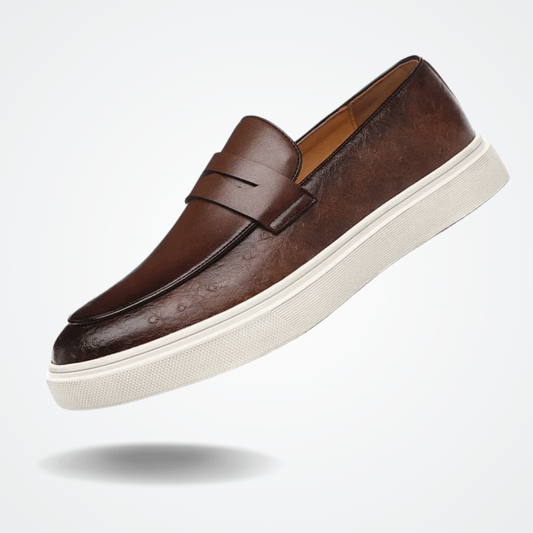 Leather Moccasin Slip-On for Men by Valerion