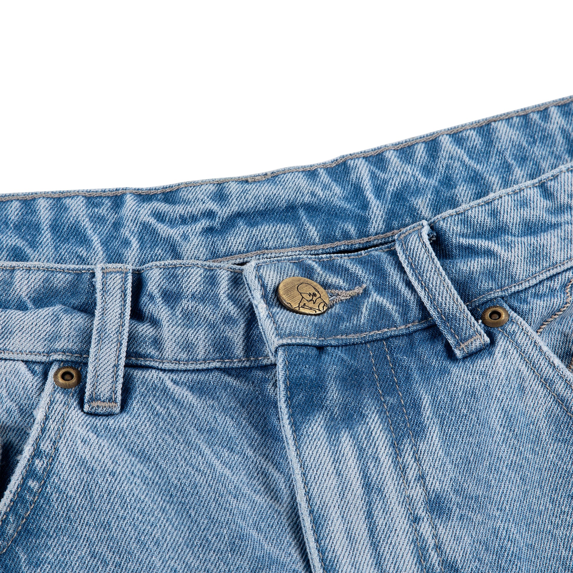 "yasmin v3" Jorts blue updated fit
