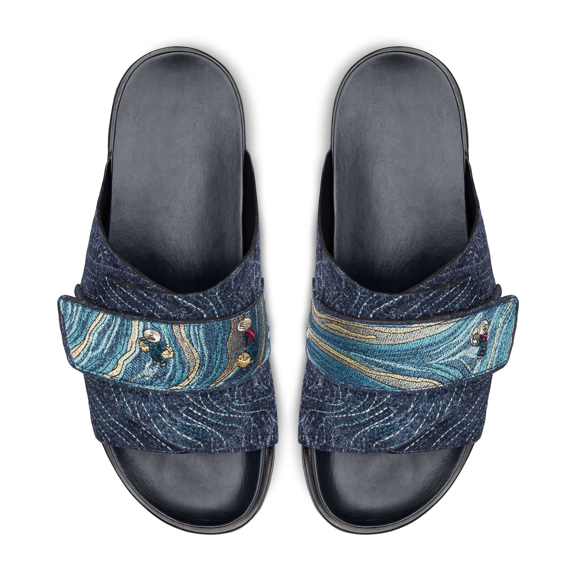 "lotus" slides navy