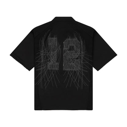 "sashiko v2" Jersey black