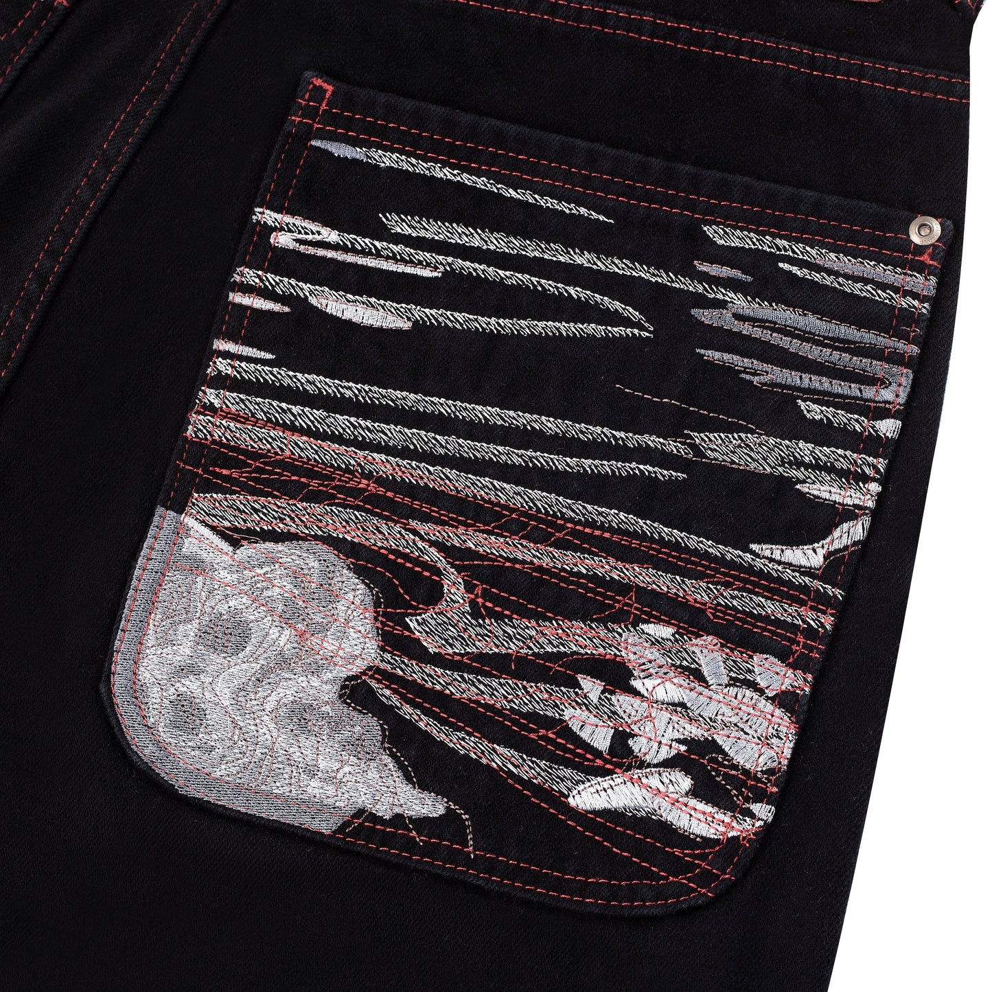 "lotus" Jorts black