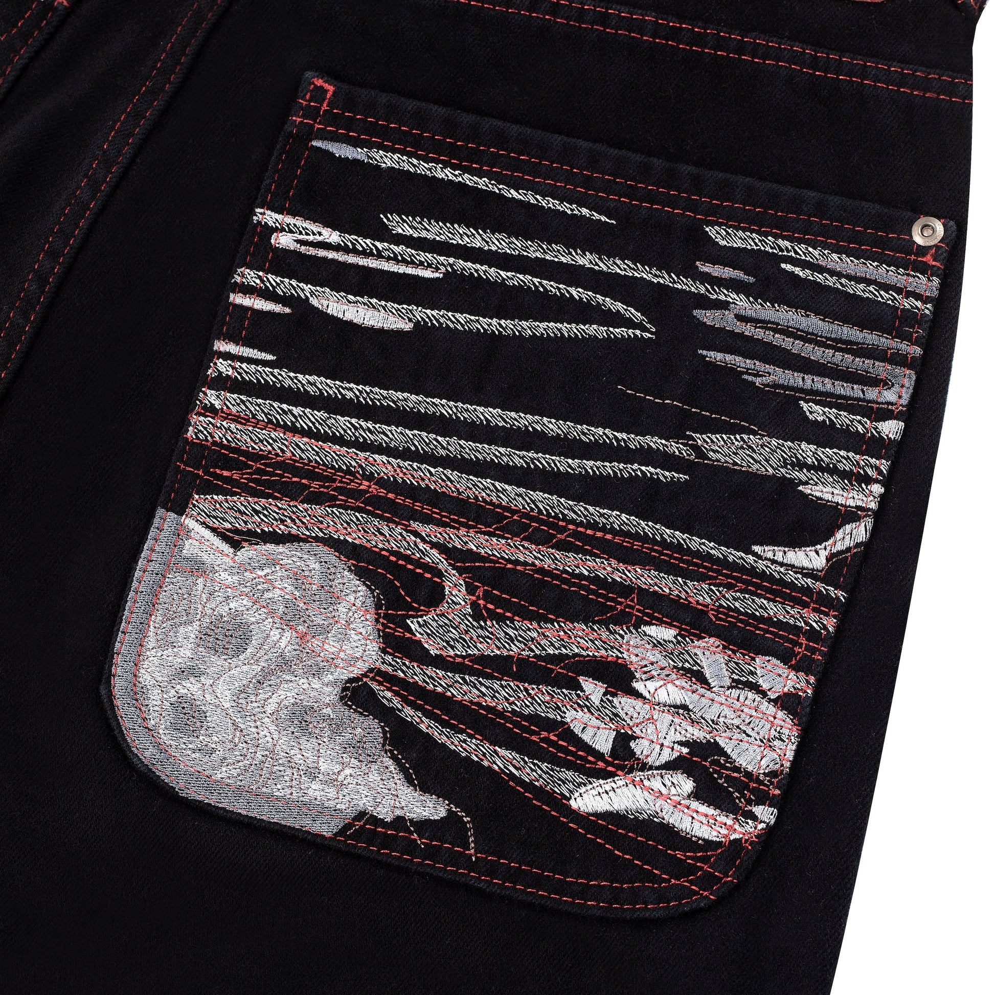 "lotus" Jorts black