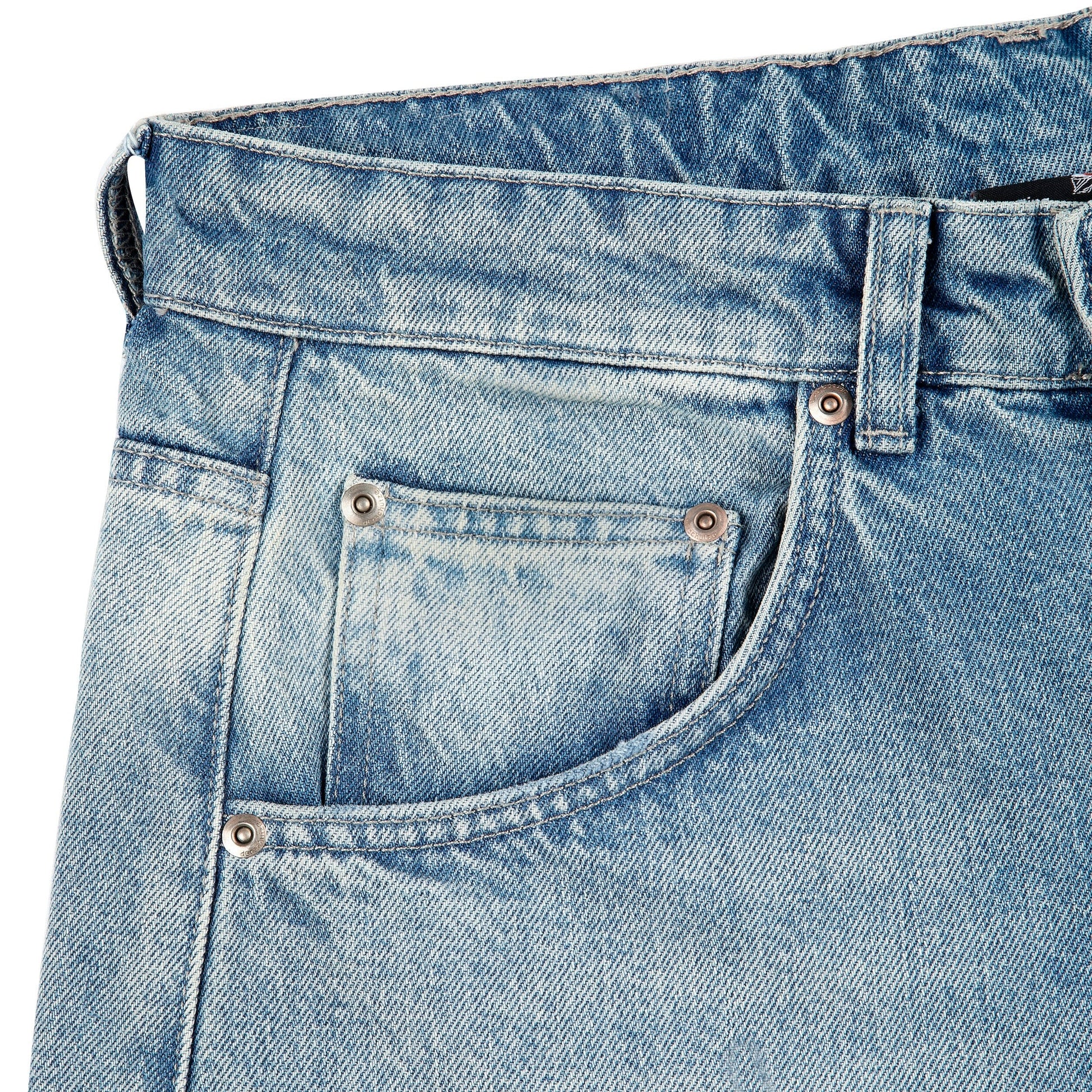 "lotus" Jorts blue