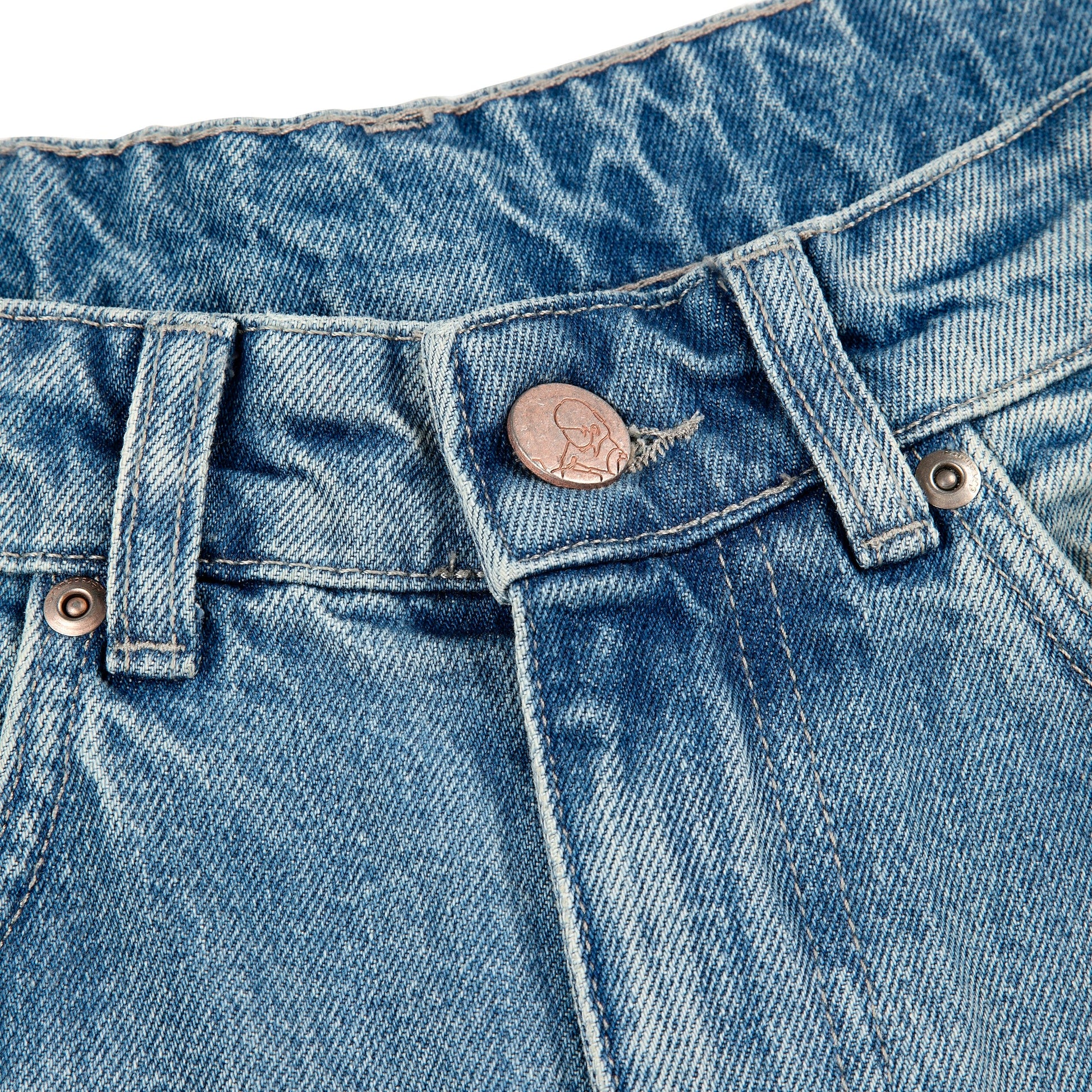 "lotus" Jorts blue
