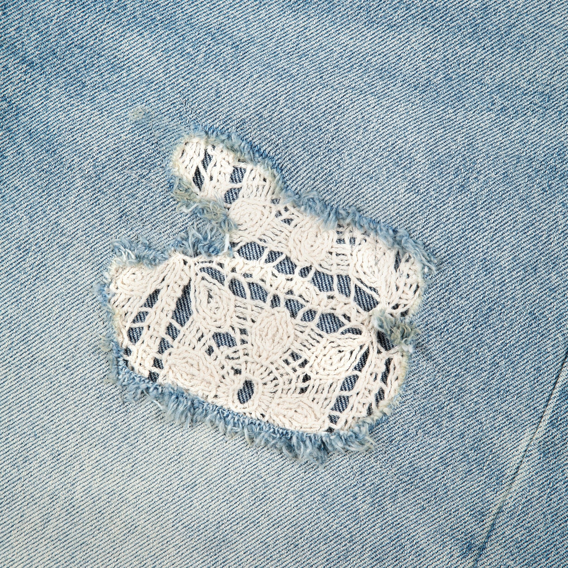 "lotus" Jorts blue