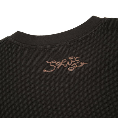 "NYC to RIO" waffle Longsleeve dark forest green
