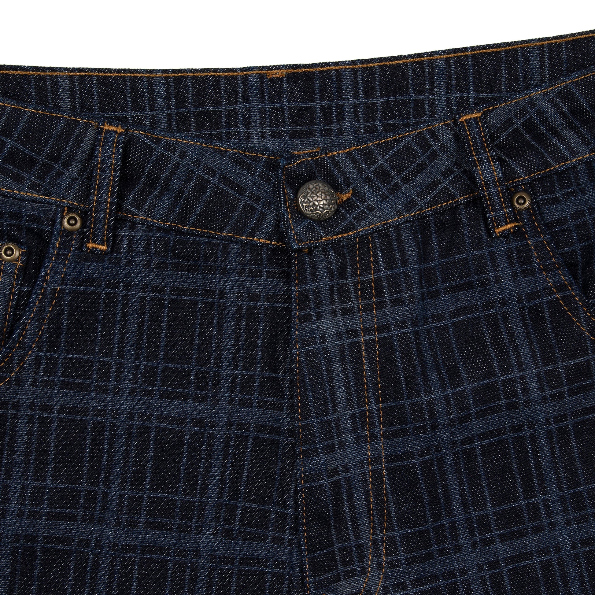 "gallery" laser printed Denim