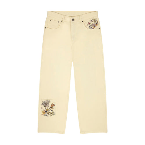 "garden of eden" Denim butter yellow