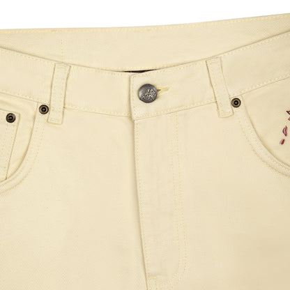 "garden of eden" Denim butter yellow