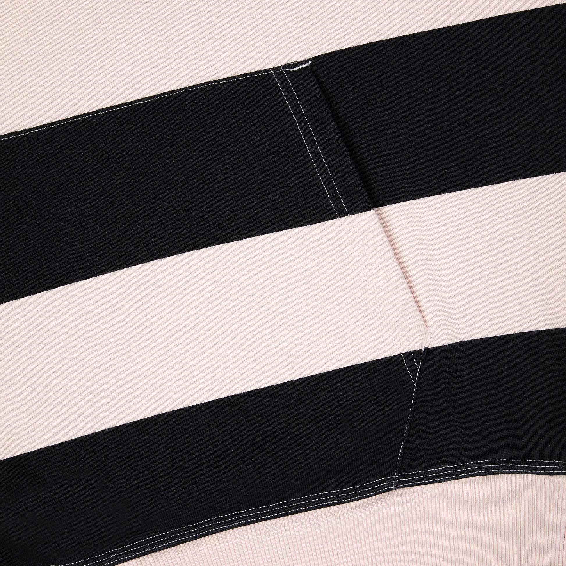 "on air" pink-purple striped Hoodie