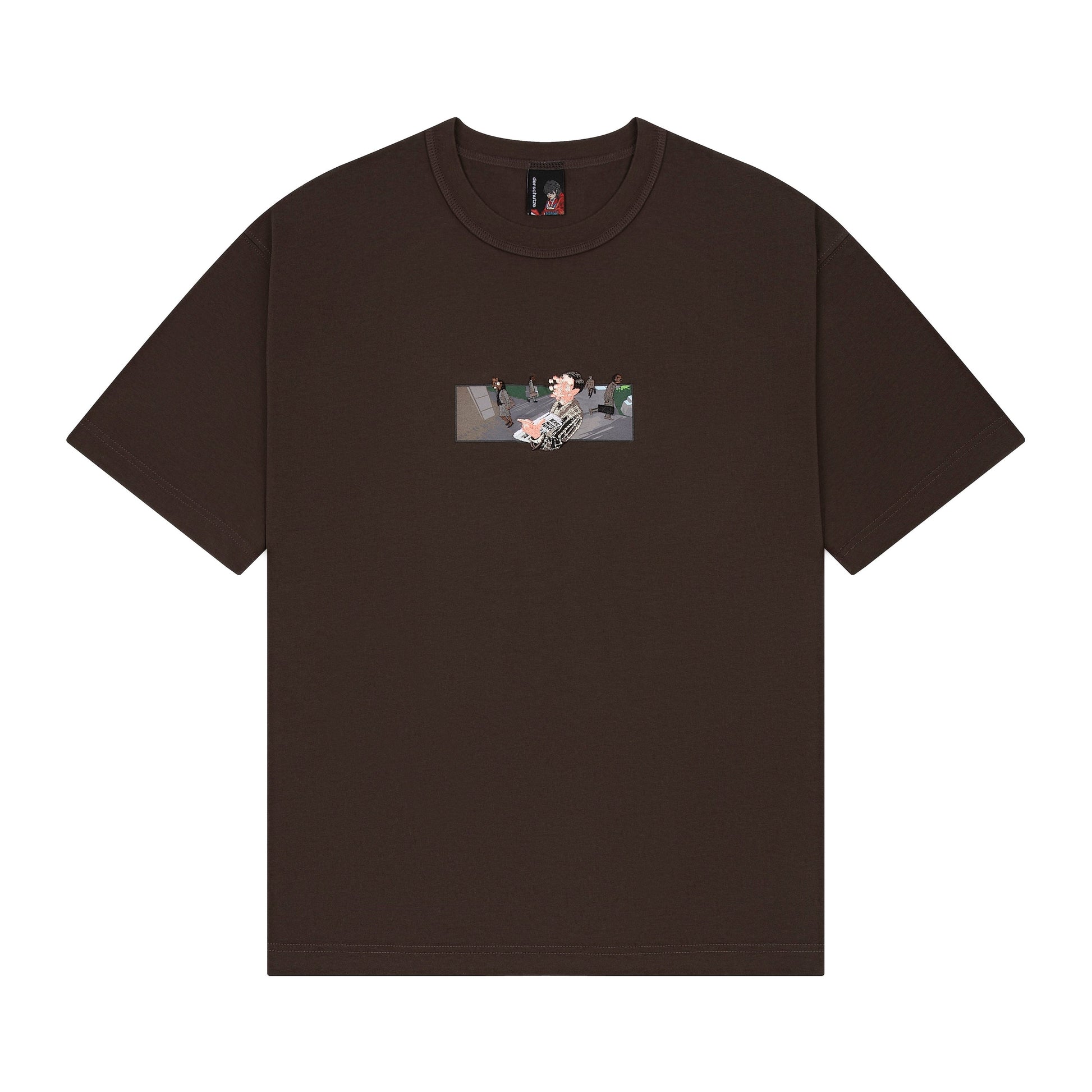"on air" T Shirt brown