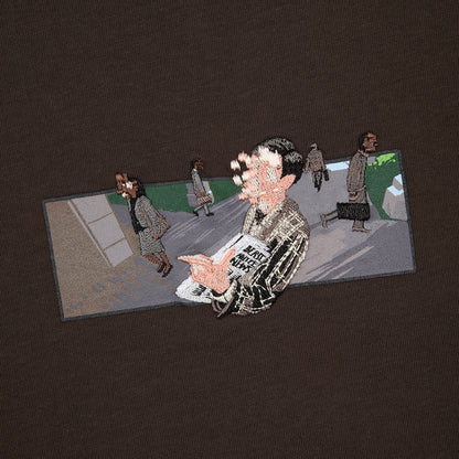 "on air" T Shirt brown