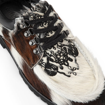 "aziza" cow hide Boat shoes