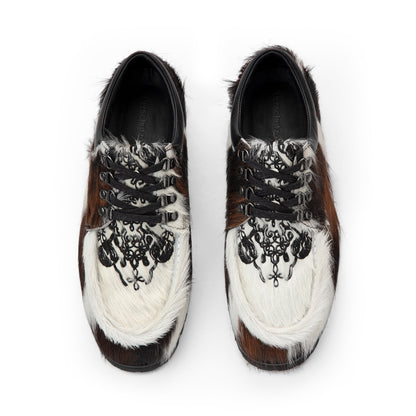 "aziza" cow hide Boat shoes