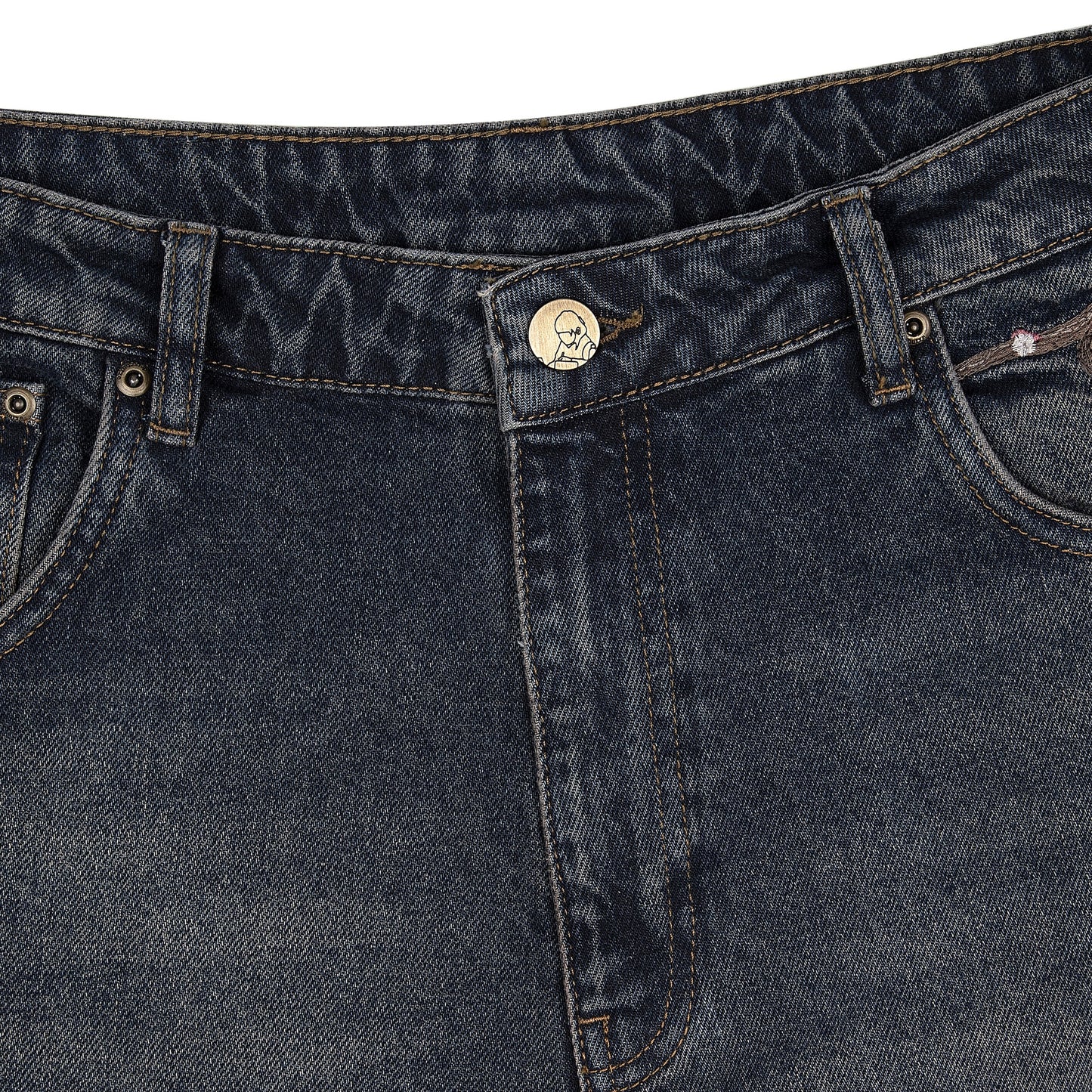 "blossom v2" patchwork Denim dark indigo