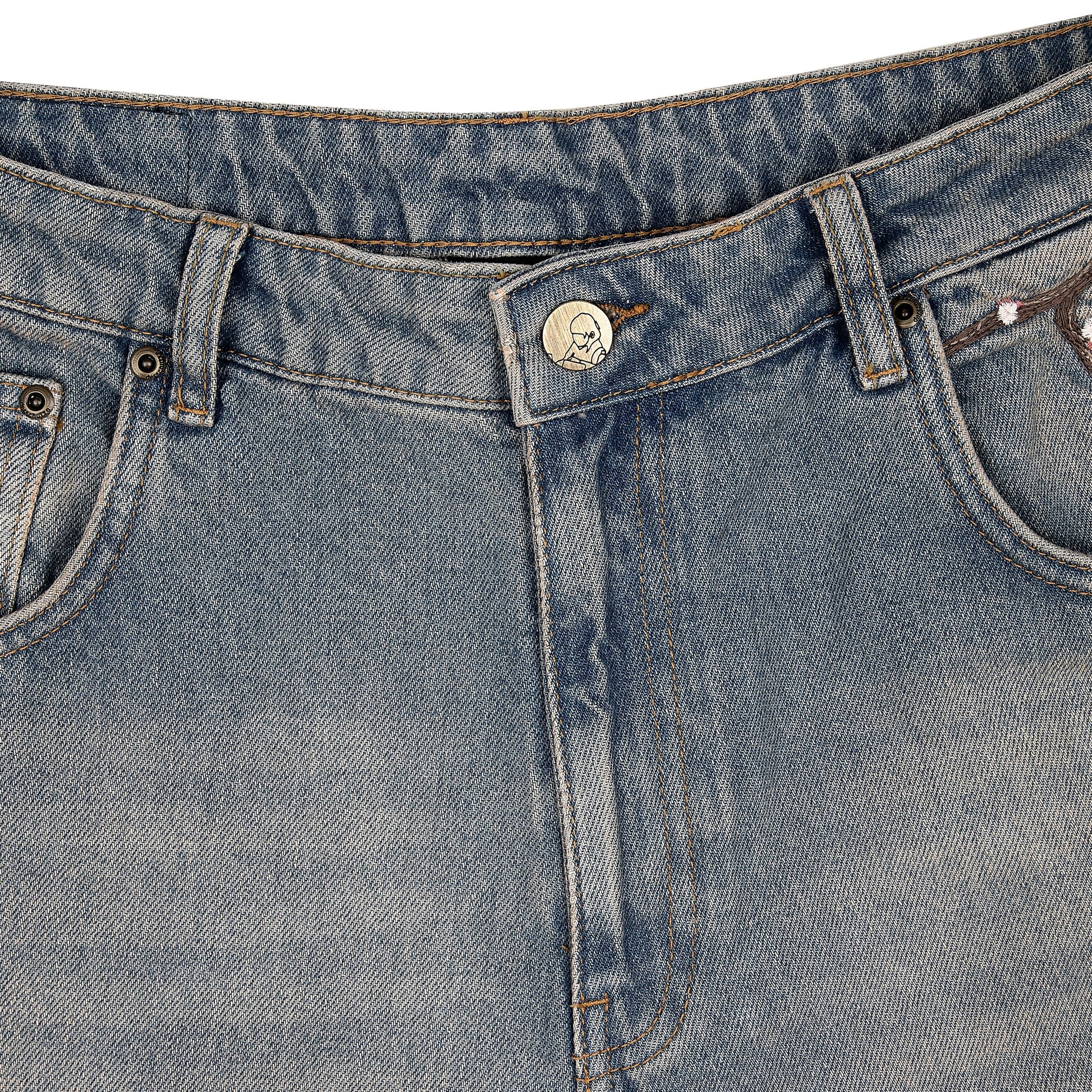 "blossom v2" patchwork Denim light blue