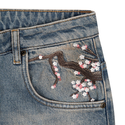 "blossom v2" patchwork Denim light blue