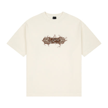 "aziza" waffle T Shirt ecru