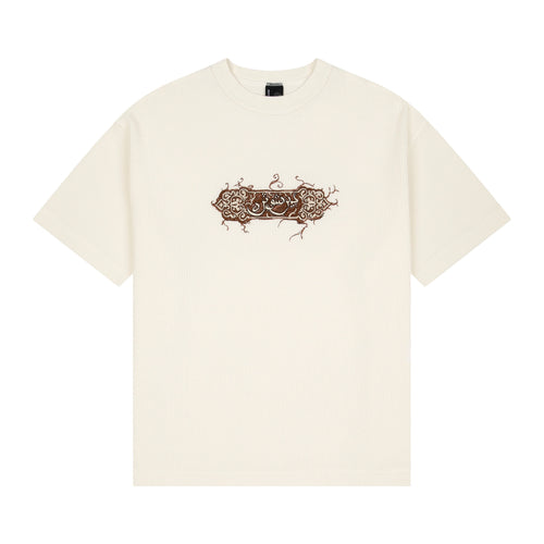 "aziza" waffle T Shirt ecru