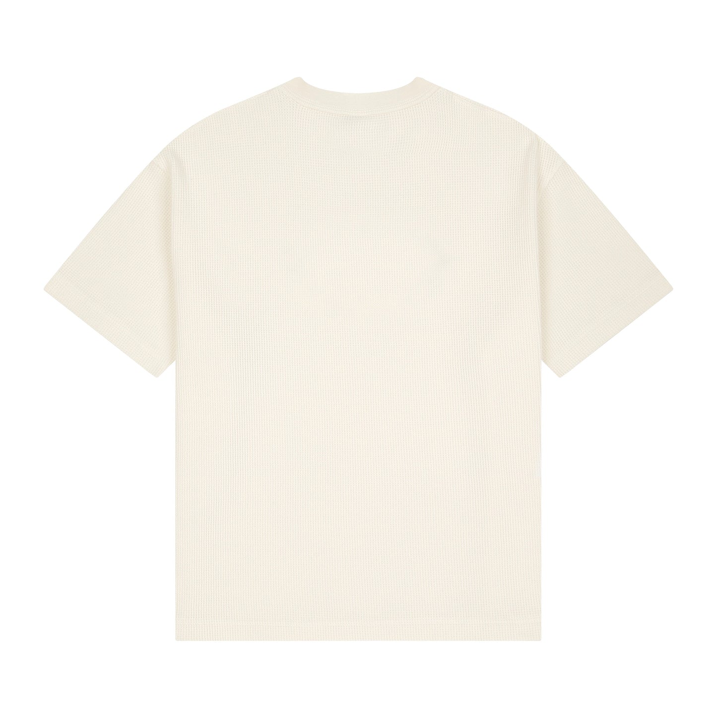 "aziza" waffle T Shirt ecru