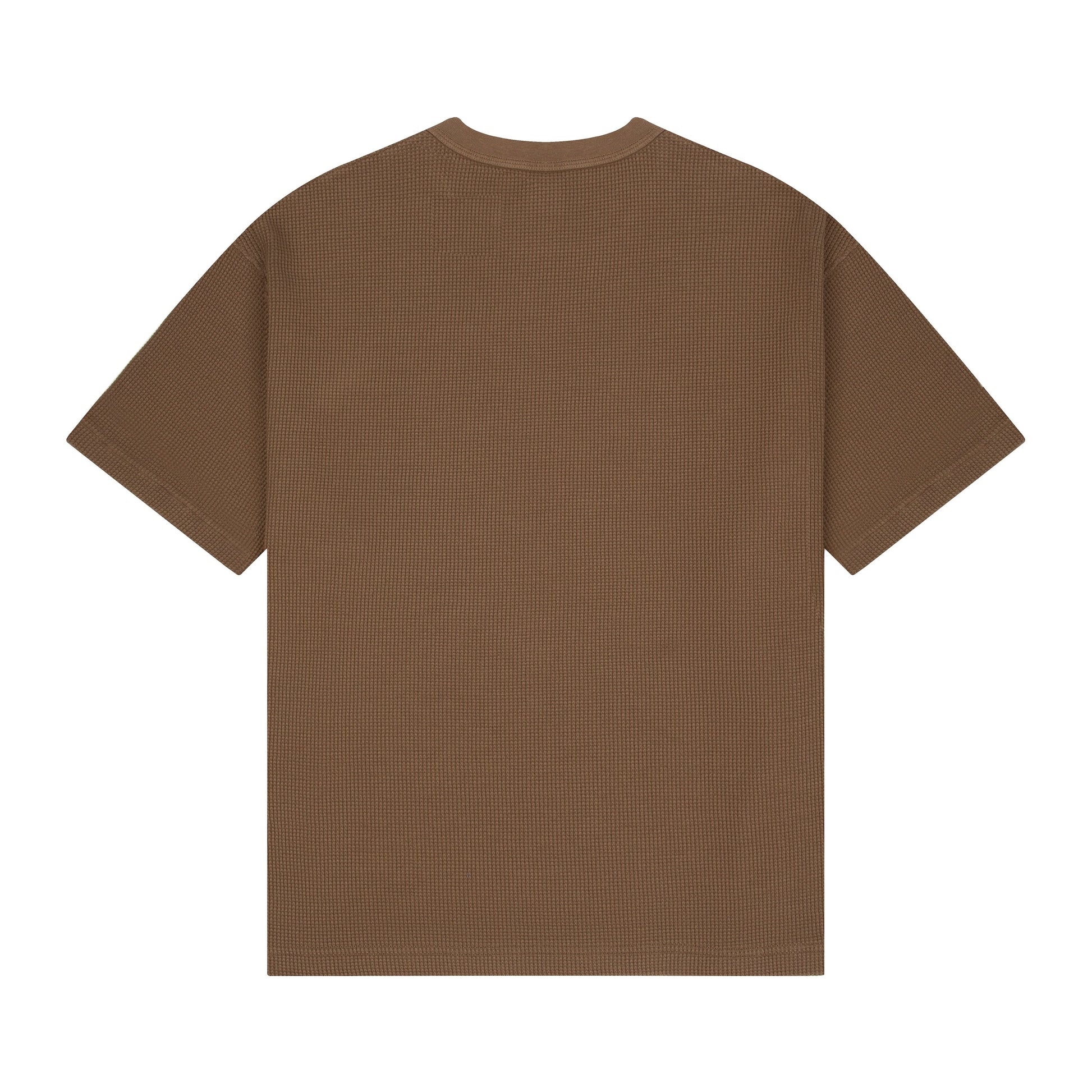 "aziza" waffle T Shirt brown