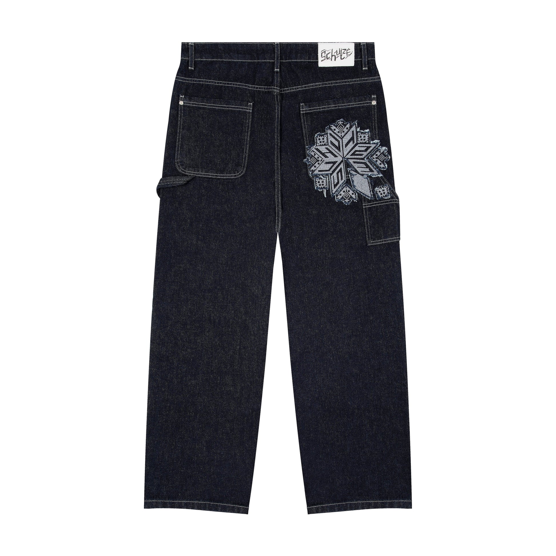 "aziza" indigo raw Denim