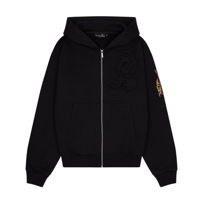 "yakuza v2" Zip Up dark grey