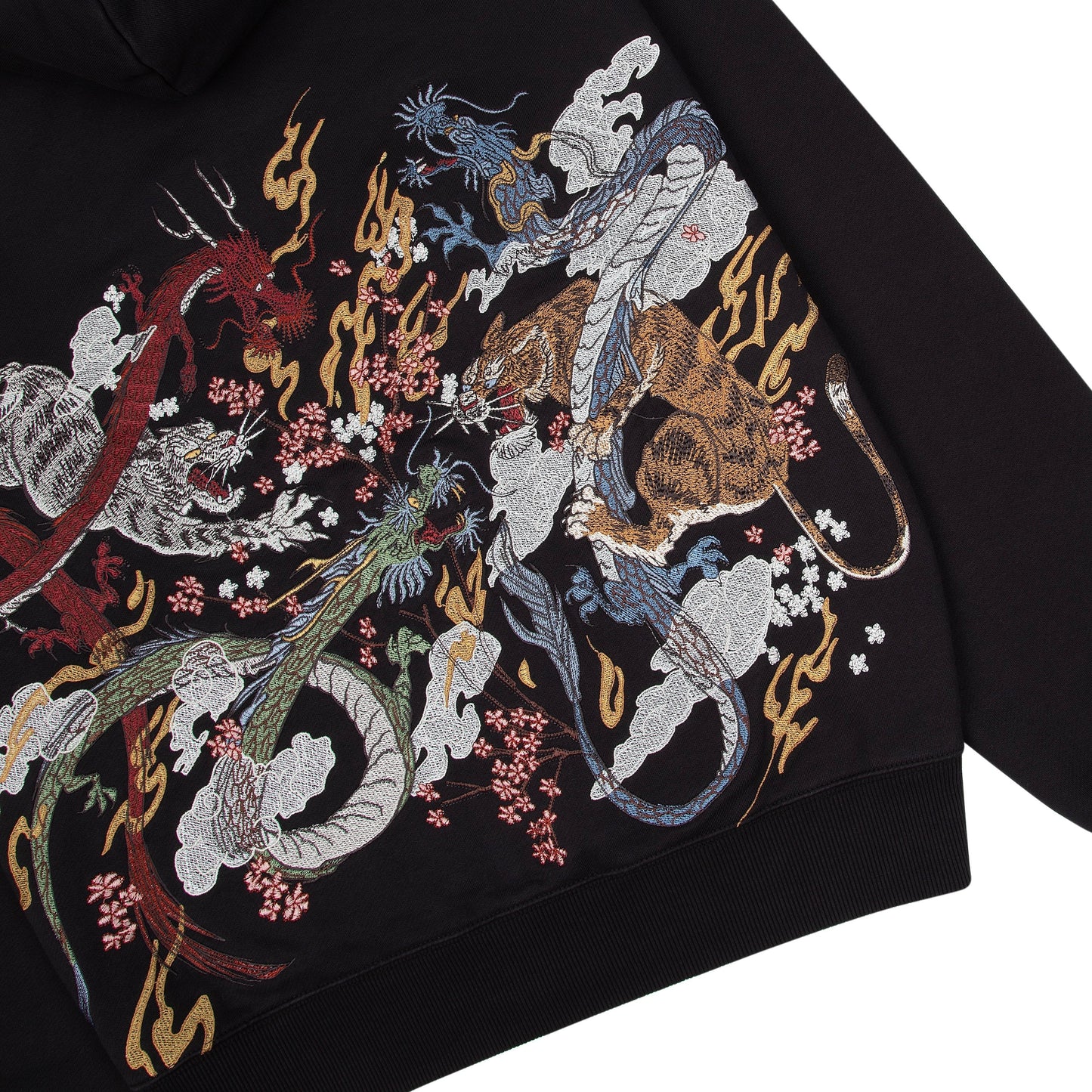 "yakuza v2" Zip Up dark grey