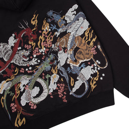 "yakuza v2" Zip Up dark grey