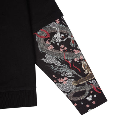 "yakuza" double sleeve Hoodie
