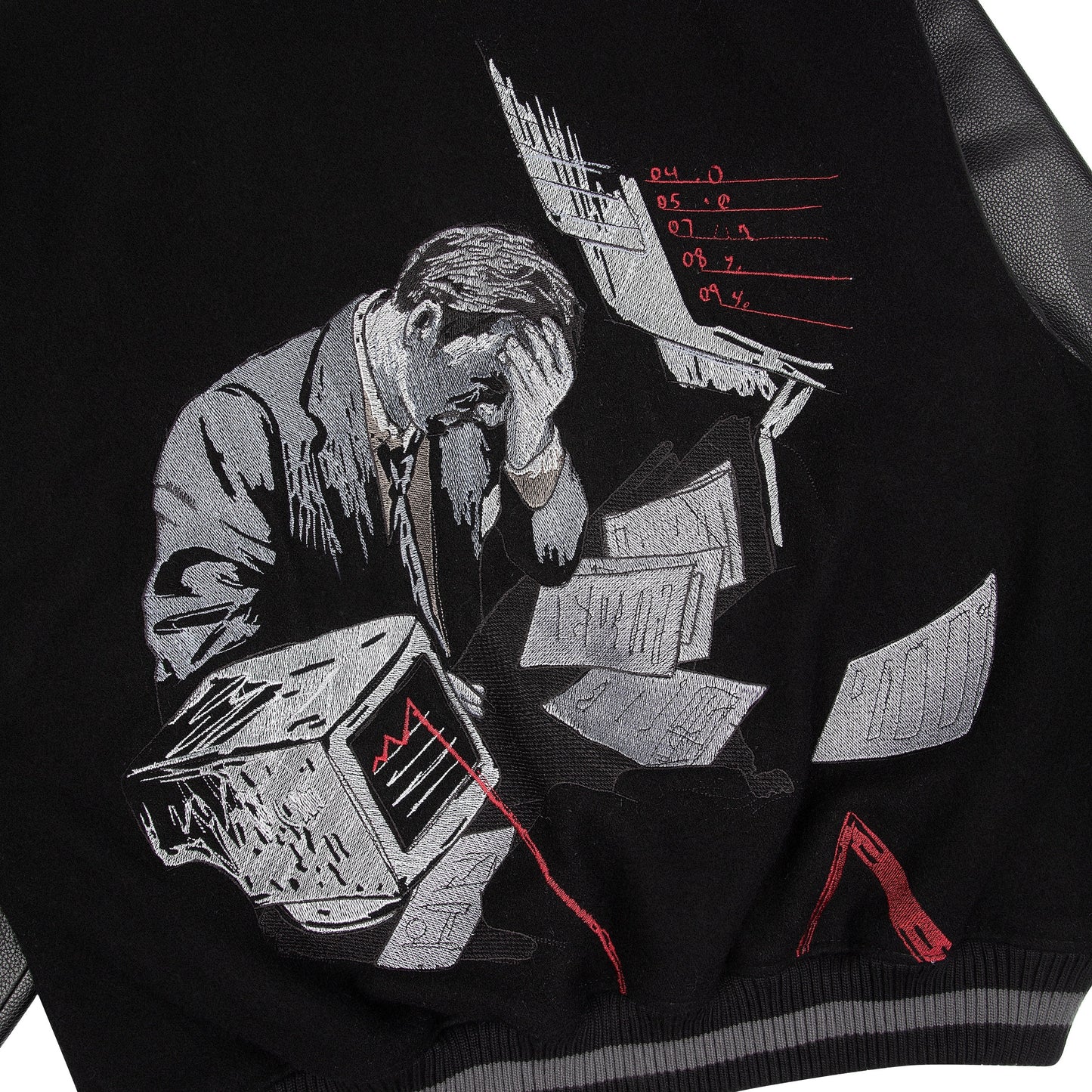 "wall street" varsity Jacket