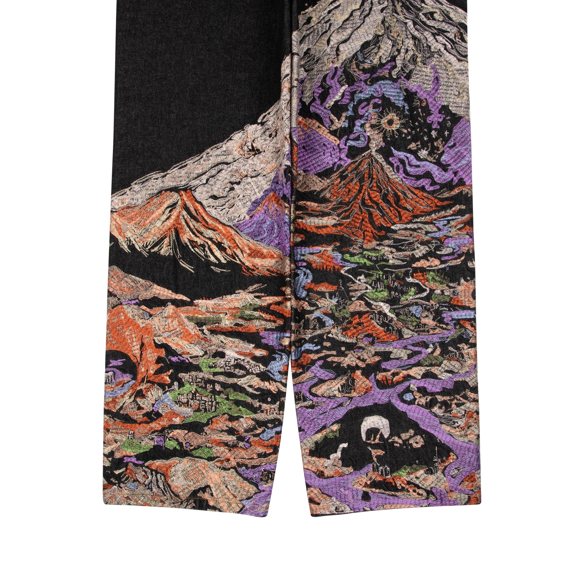 "sunset" black raw Denim