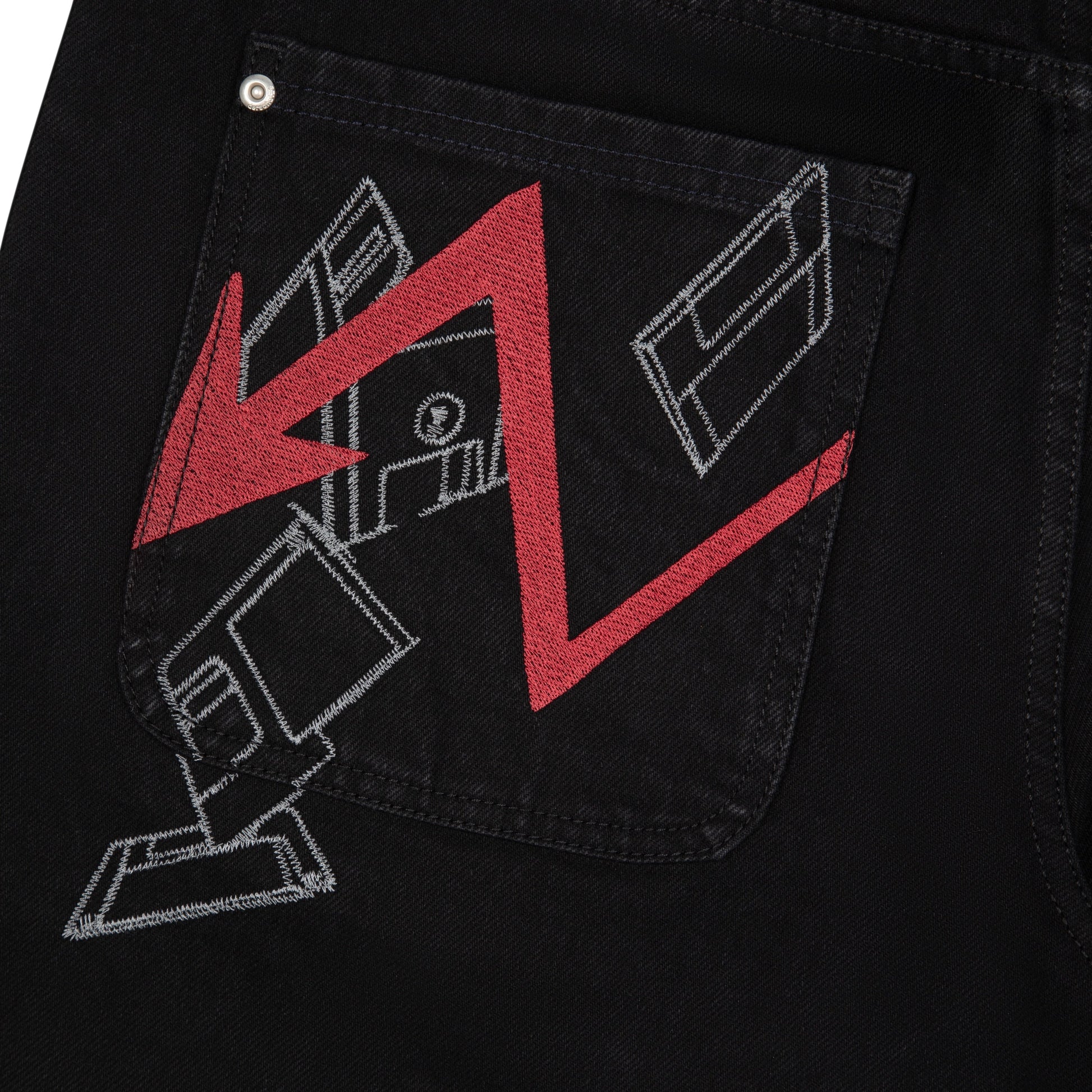 "wall street" black Denim