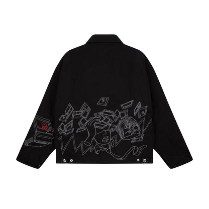 "wall street" denim Jacket