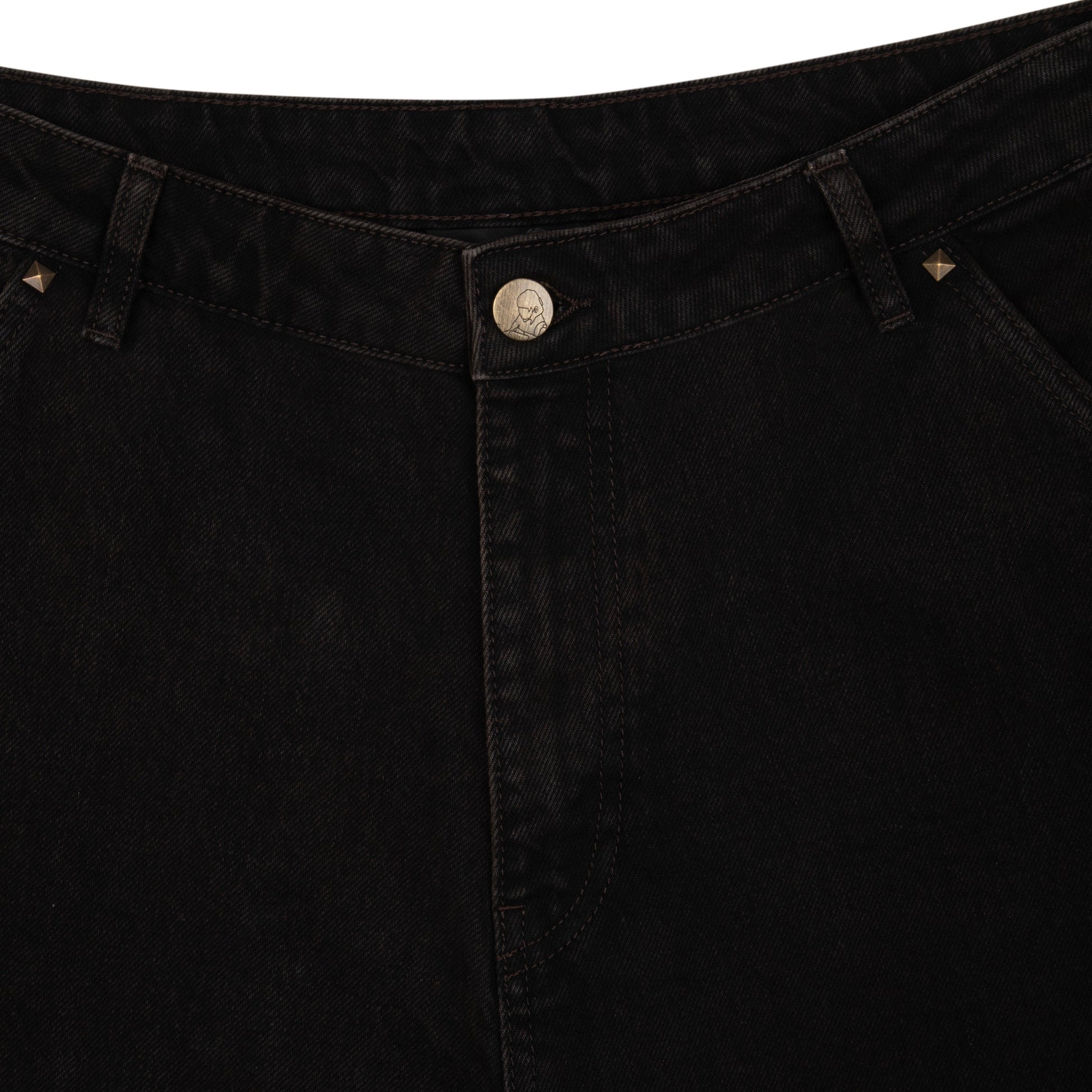 "hellboy" brown washed Denim 01