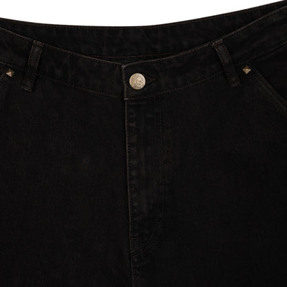 "hellboy" brown washed Denim 01
