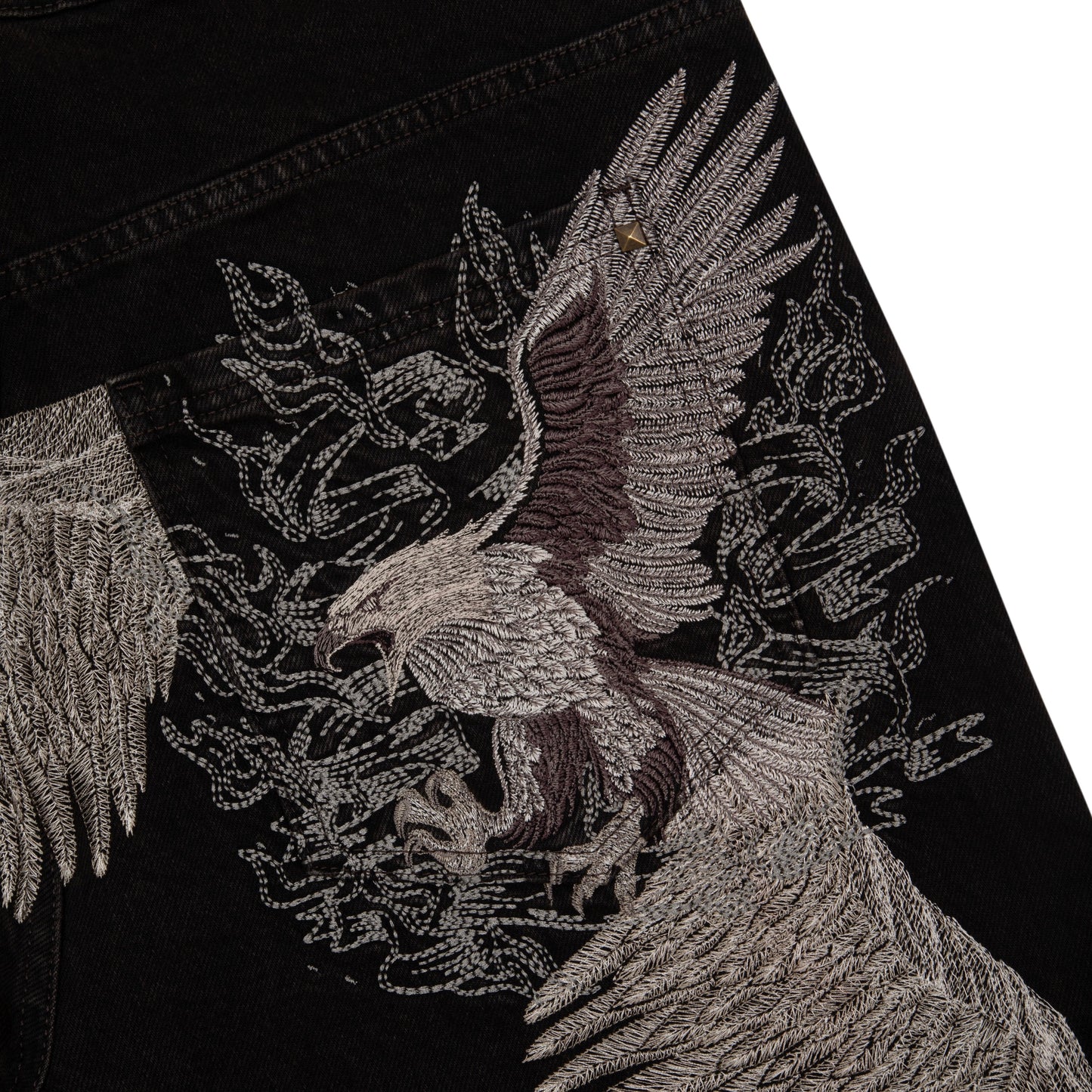 "hellboy" brown washed Denim 01