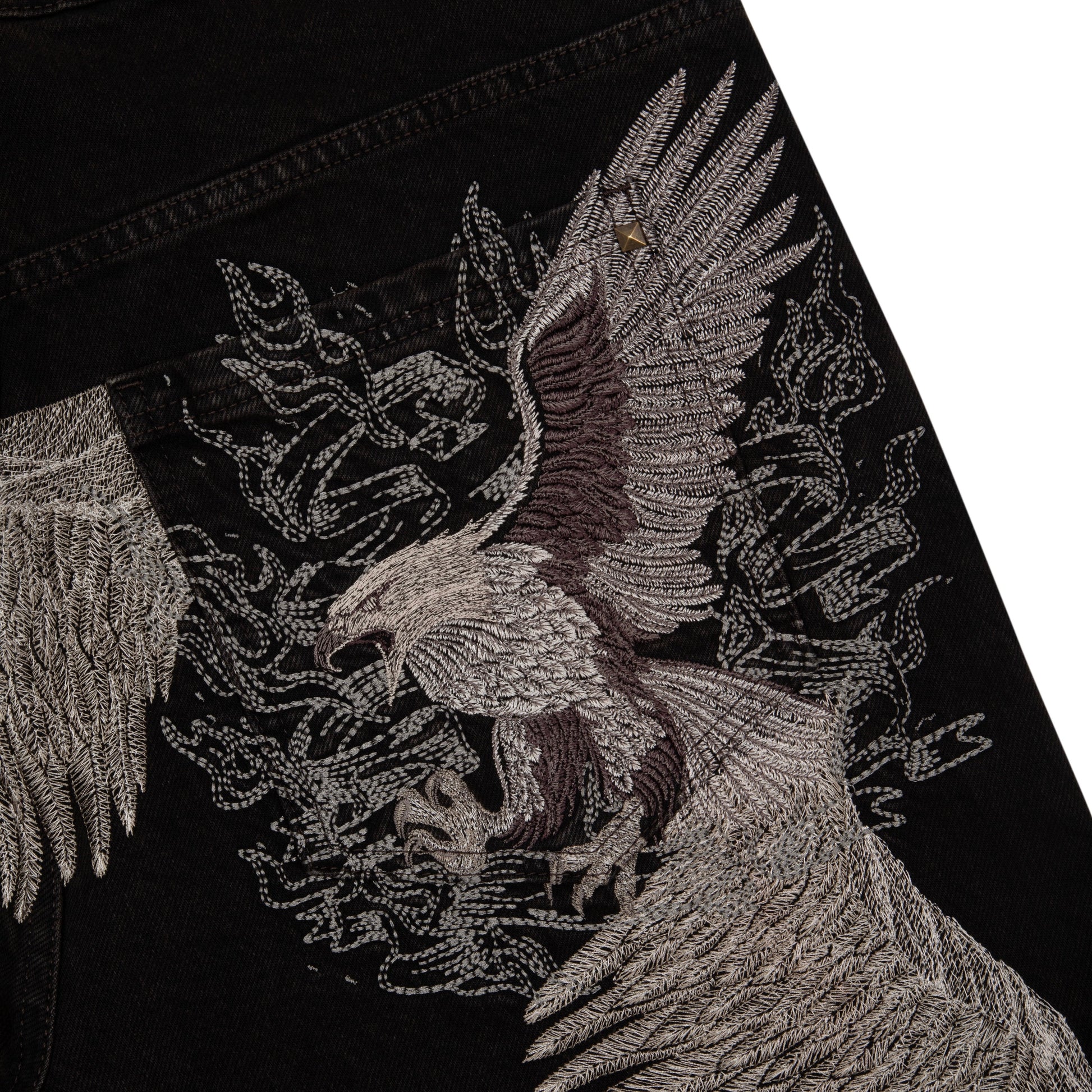 "hellboy" brown washed Denim 01