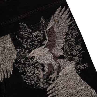 "hellboy" brown washed Denim 01