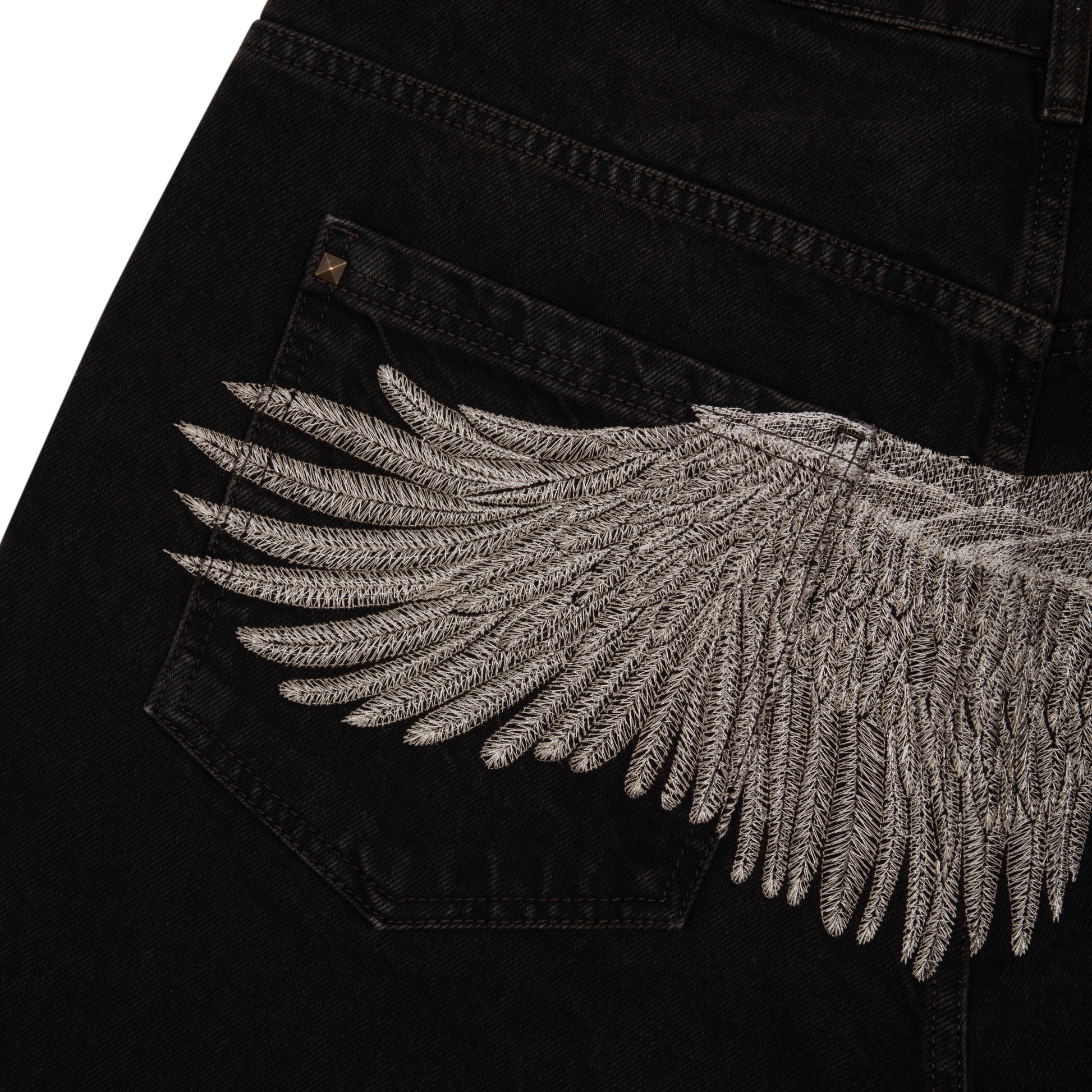 "hellboy" brown washed Denim 01