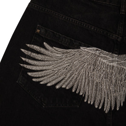 "hellboy" brown washed Denim 01